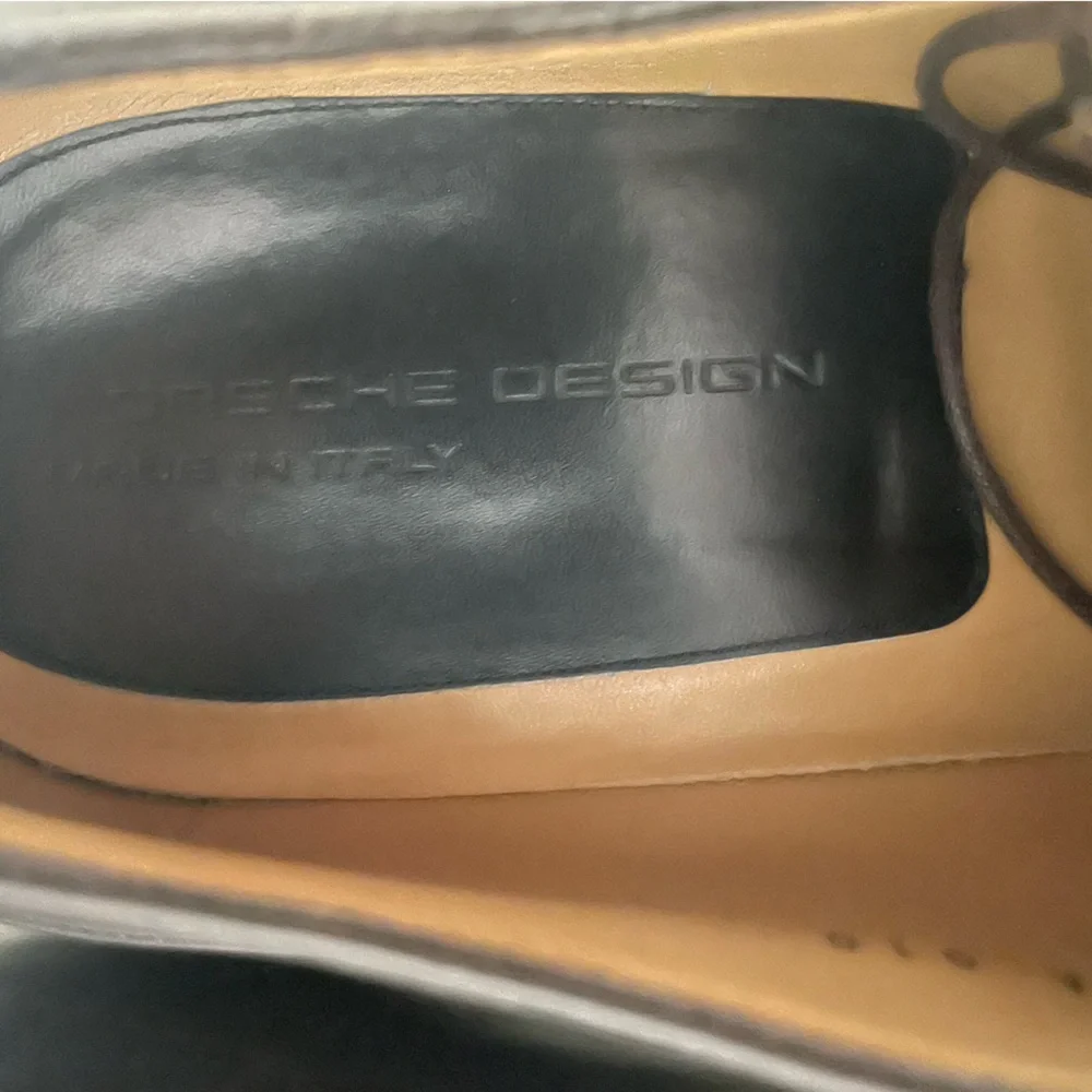 Porsche Design Made in Italy Leather Square Toe‎ Derby in Chocolate Size 11 2 E